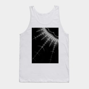 Monochrome Fractal Lightning Tank Top